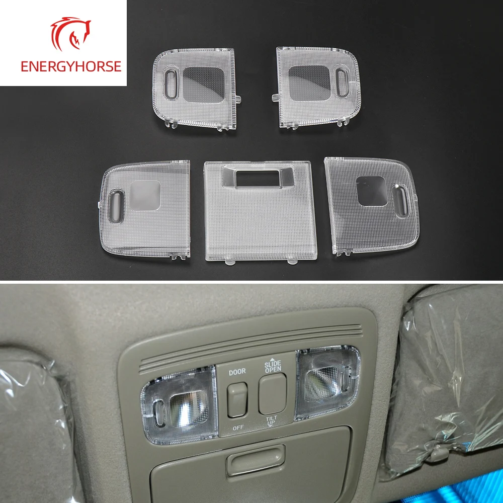 

Car Plastic Front Rear Reading Light Switch Cover LED Bulb Row Shell Lampshade Cover Kit For Toyota Camry 2006-2011 81241-06060