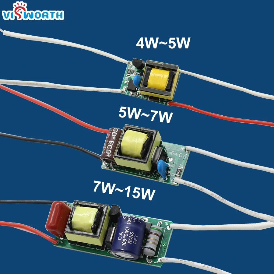 Constant Current LED Driver 3W 5W 7W 15W Dimmable Led Driver 250ma AC 110V 220V 240V Lighting Transformer For LED Power Lights