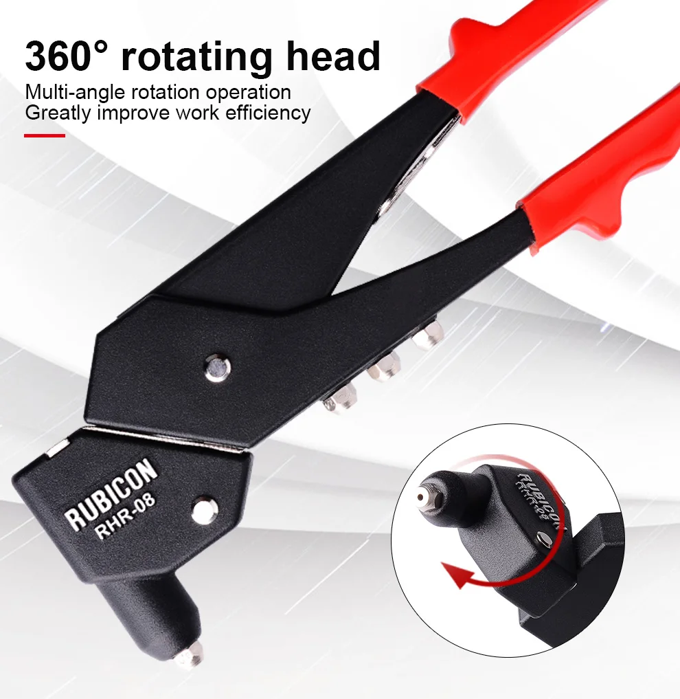 360 rotierenden Riveter Professional Hand Niet Pistole Werkzeug Für Zu Hause Reparieren Mutter Pistole Tools Einzigen Hand Blind Swivel Nietmaschinen