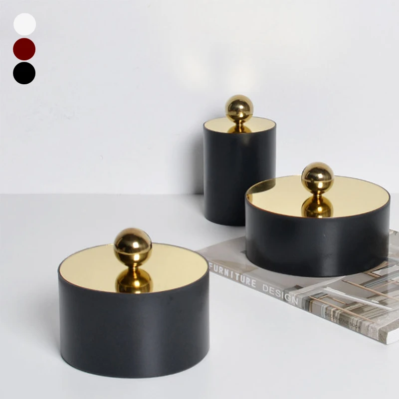 Nordic Style Jewelry Box Creative Round Jewelry Container Case Earrings Ring Box Multi-Function Jewelry Storage Box