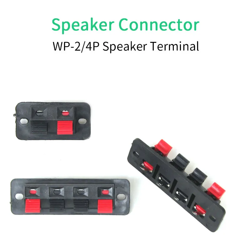 Unisian wp2 wp4 alto-falante amplifierpositions conector terminal push na mola 2/4 polos áudio alto-falante conector