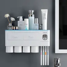 Wall Mount Toothbrush & Toothpaste Dispenser #3