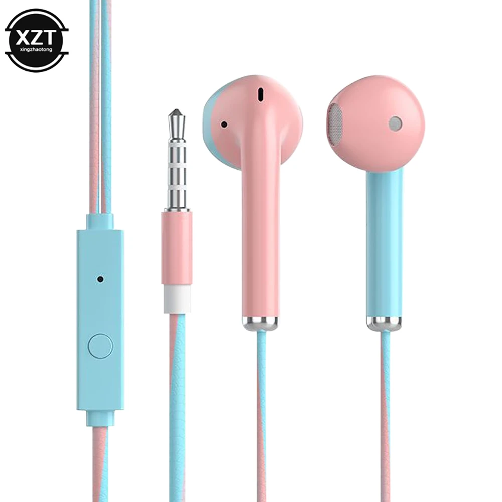 1pcs Hot Sale In-ear Headphone Running Music Game Earphone Noise Cancel For Mobile Phone Pc Pad Laptop With Mic