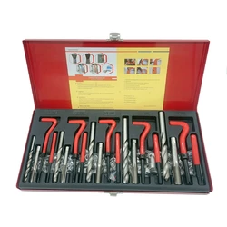 131pcs Thread Repair Recoil Insert Installation Kit Tool Drill Tap 1/4-20UNC  5/16-18UNC  3/8-16UNC  7/16-14UNC  1/2-13UNC