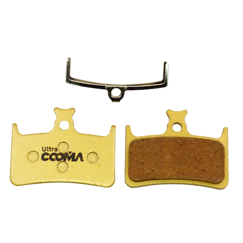 Bicycle Disc Brake Pads for Hope Tech Evo E4 RX4+ Hydraulic Caliper. 4 Pairs, Gold Full Metal