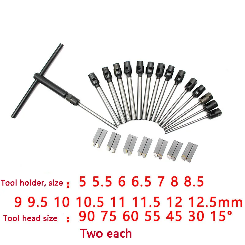 Car single-sided 22-63mm plane reamer adjustable hard alloy valve seat reamer universal reamer valve boring tool