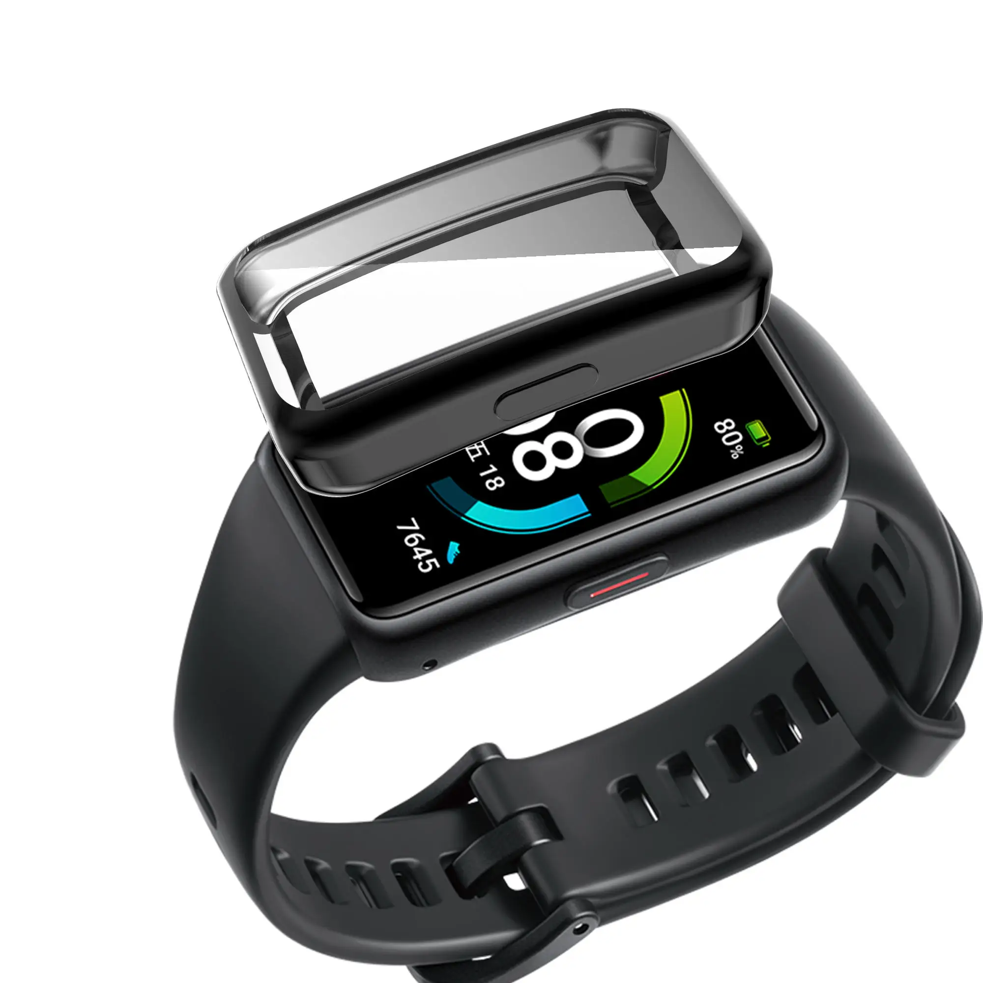 Full TPU Transparent Screen Protective Watch Case For Huawei Honor Band 6 Protector Cover Frame For Huawei Band7 Shell UltraThin
