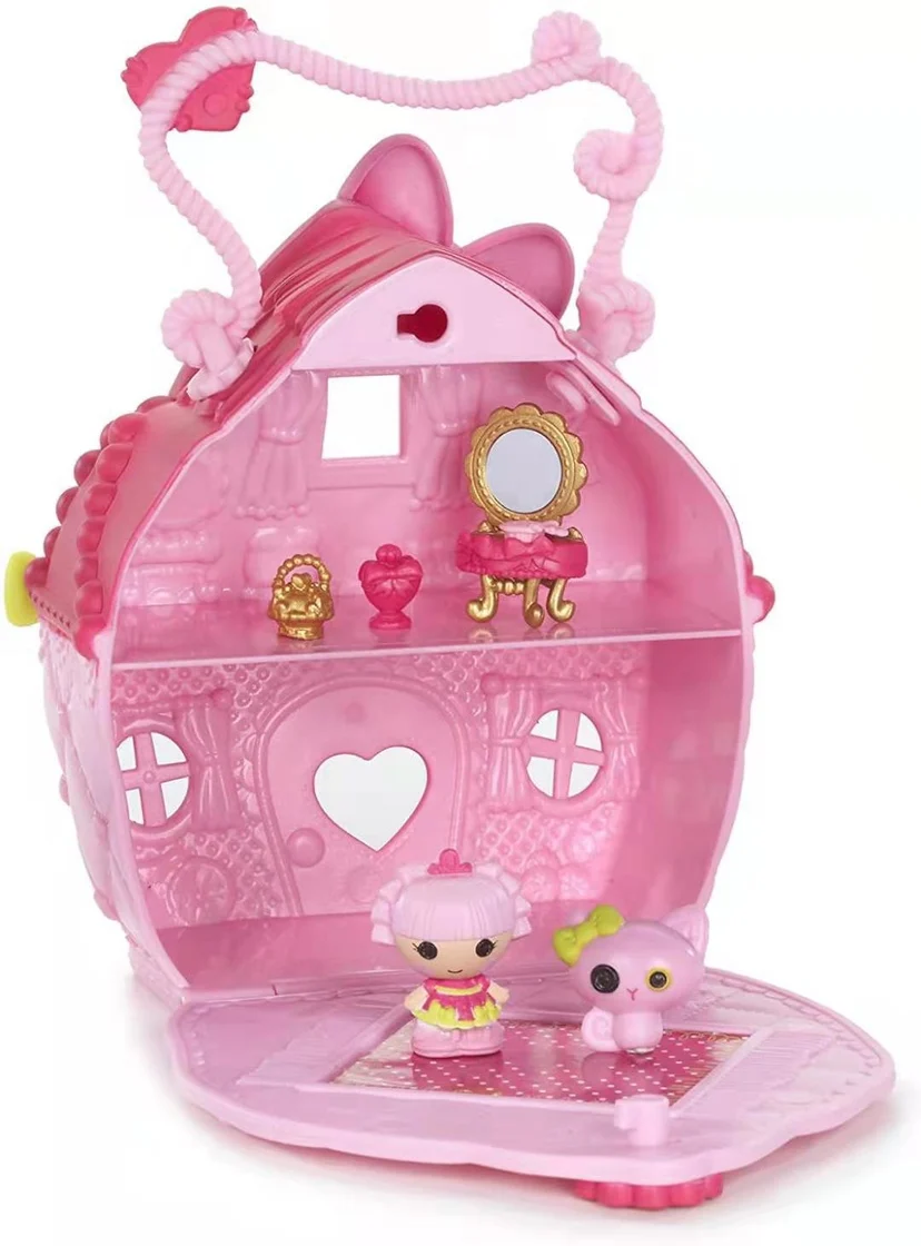 New Mini Lalaloopsy Doll Tinies Carry Case House Hospital Set Figure Toy giocattoli per bambini bambole per ragazze regali di natale per bambini