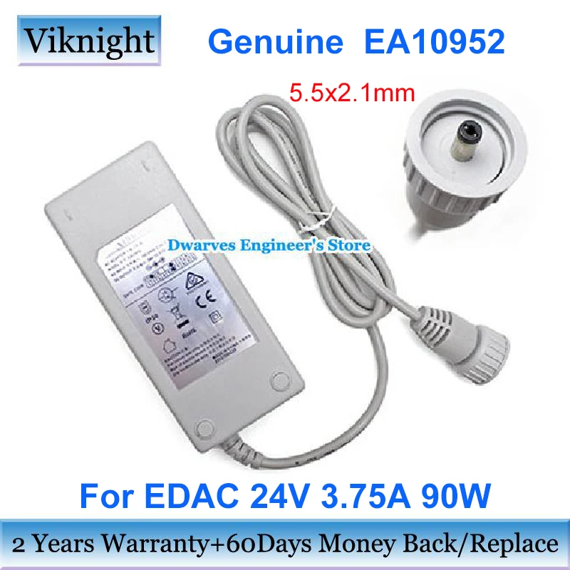 

Genuine EA10952 24V 3.75A AC Adapter Power Supply 90W for EDAC For ECOVACS W920 WINBOT W950 WINBOT Charger 5.5x2.1mm