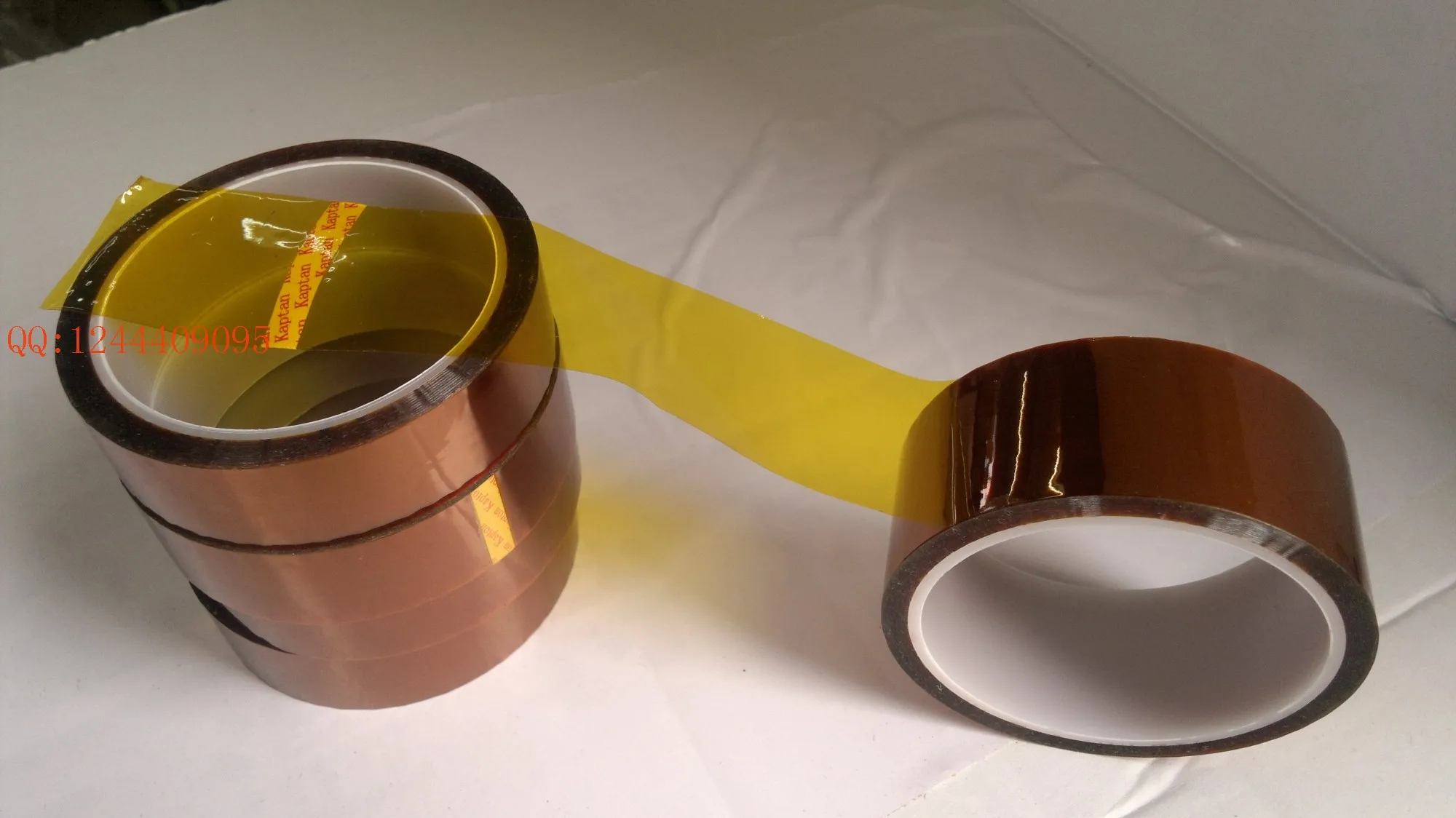 Kapton 필름 폴리이미드 구리 고온 접착 테이프, 전자 산업 길이 30M, 너비 3mm-25mm