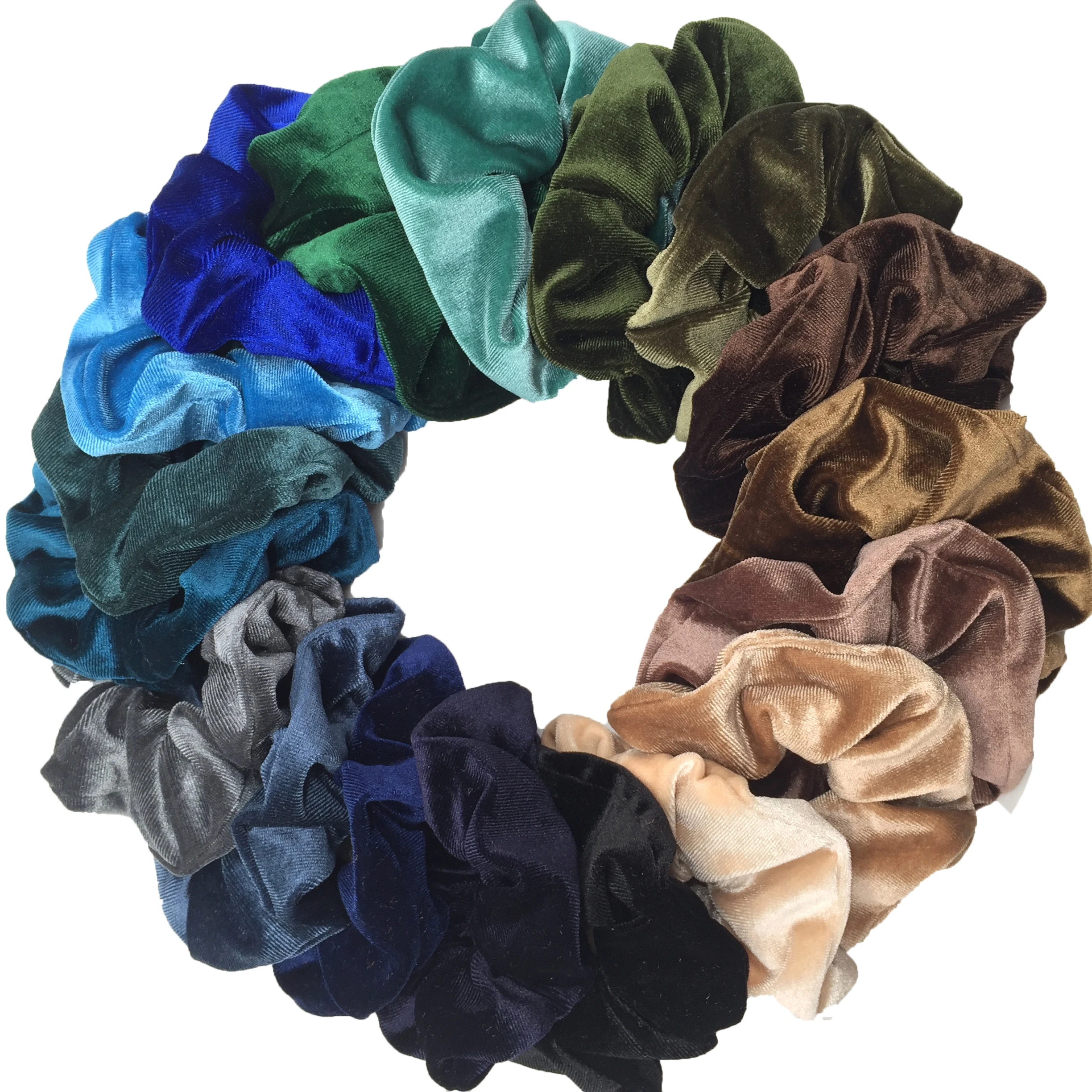 6pcs/lot Hair Scrunchies Accessories Elastic Band Holder Headwear Ties Tie Dye Color Leopard Velvet Neon Women Girls Scrunchy