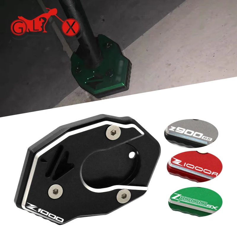 

For Kawasaki Z900RS Z1000 Z1000R Z1000SX Z 1000 1000R 1000SX 900RS Accessories Kickstand Side Stand Extension Enlarger Plate Pad