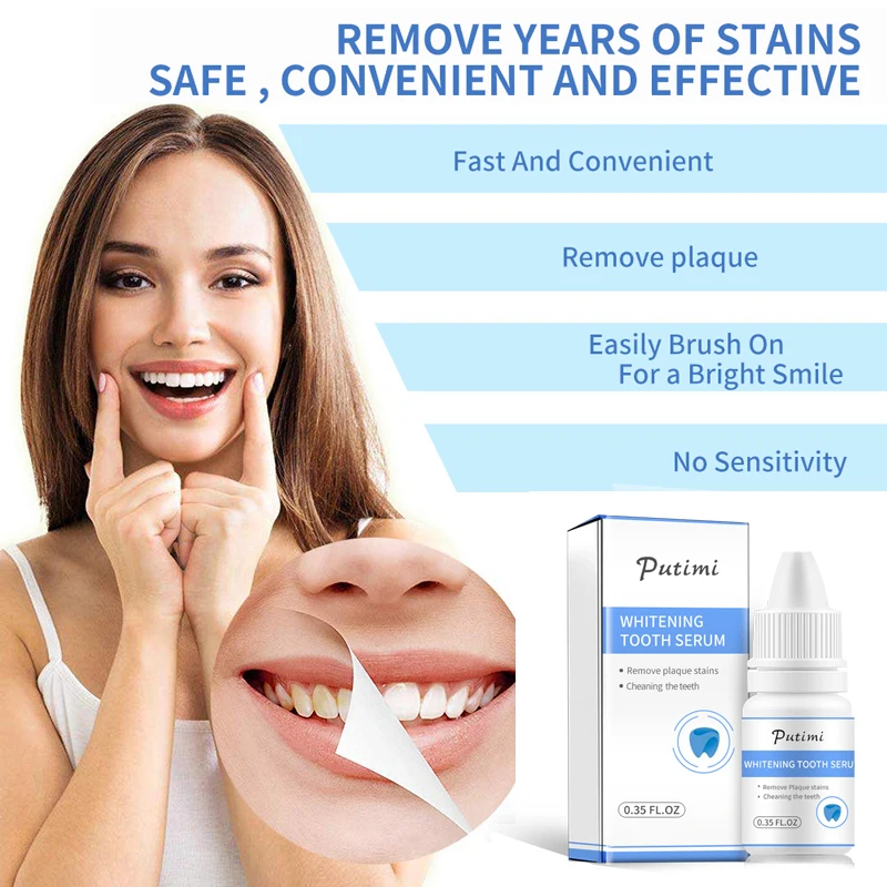 2PCS Teeth Whitening Pen Cleaning Serum Plaque Stains Remover Teeth Bleachment Dental Whitener Oral Hygiene Care Teeth Whitener