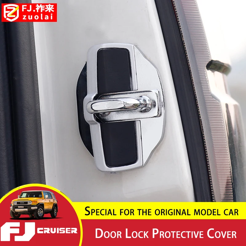 

For Toyota FJ Cruiser Door Lock Protective Cover Tailgate Stopper Prevent Move Lock Cover Door Lock Screw Rustproof Antirust