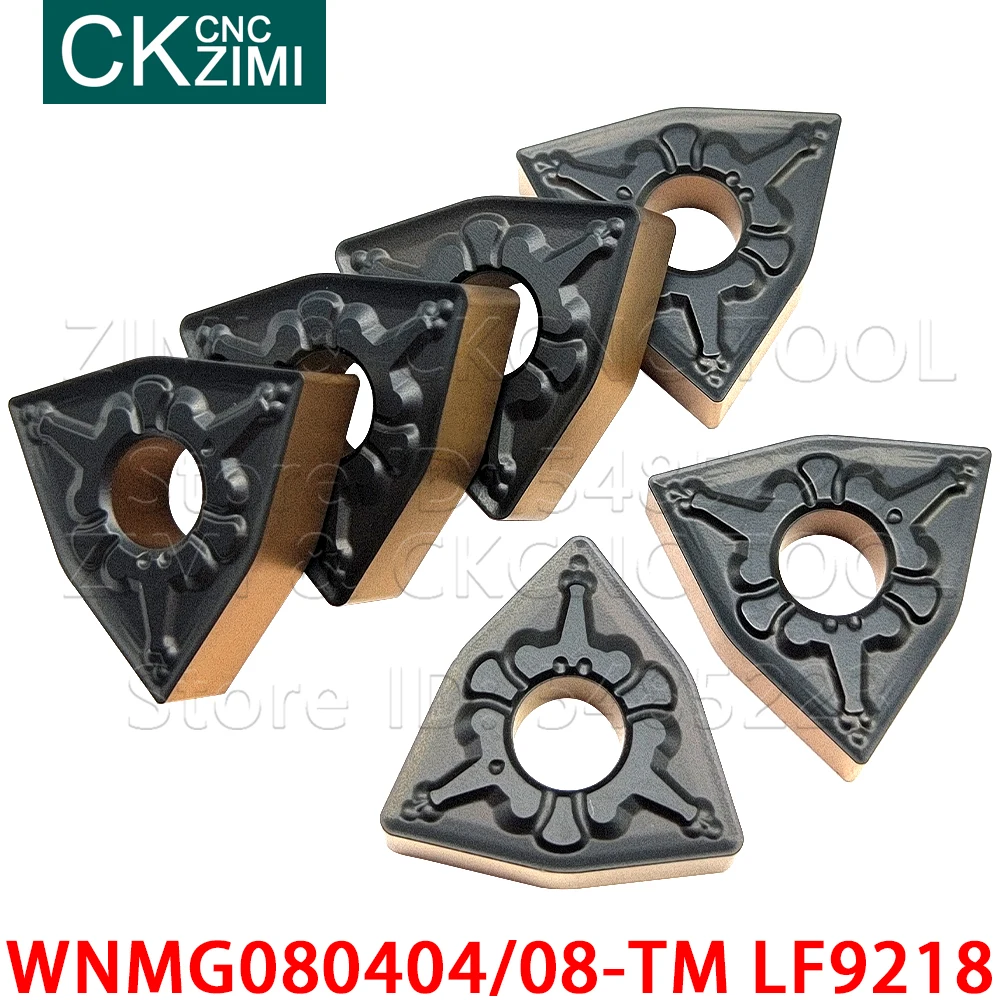WNMG080404-TM LF9218 WNMG080408-TM LF9218 كربيد إدراج الخارجية تحول أدوات التصنيع باستخدام الحاسب الآلي الميكانيكية مخرطة القاطع أداة WNMG للصلب