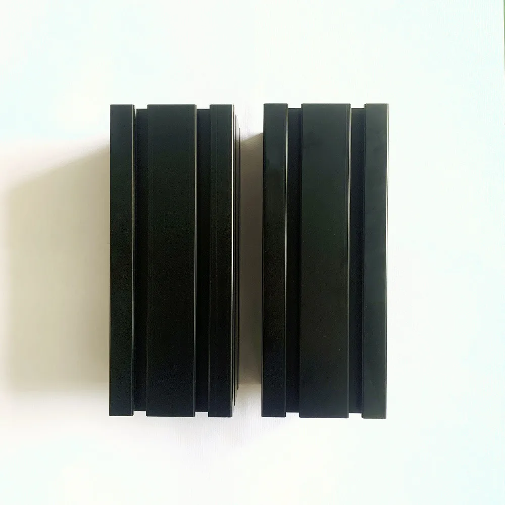 

4Pcs 250mm 100100 Aluminum Extrusion Profile,Tap M14 1.5 pitch 20mm Depth SFX-100 Simulator or SRT100,Black color