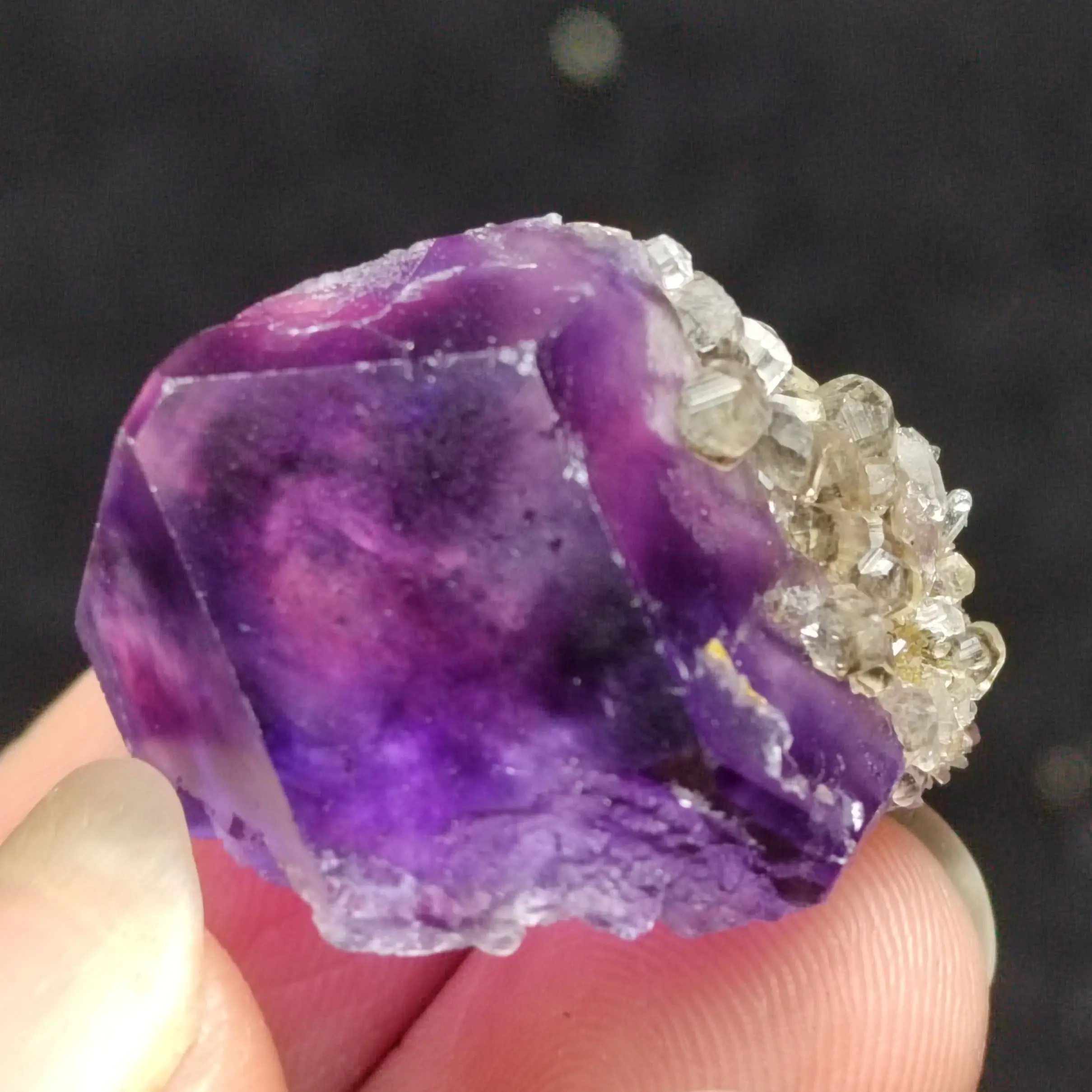 3.1g-18.1gNatural rare Tanzanian blue purple fluorite mineral specimen stone and crystal healing energy CRYSTAL QUARTZ GEM