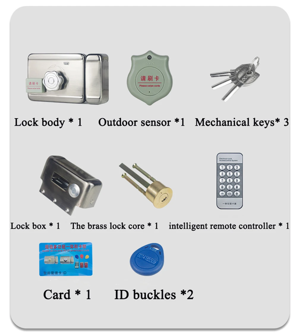 WiFi 制御電気ロックゲートロックアクセス制御システム電子統合 RFID ドアリムロックリングリモート自動閉鎖 - AliExpress
