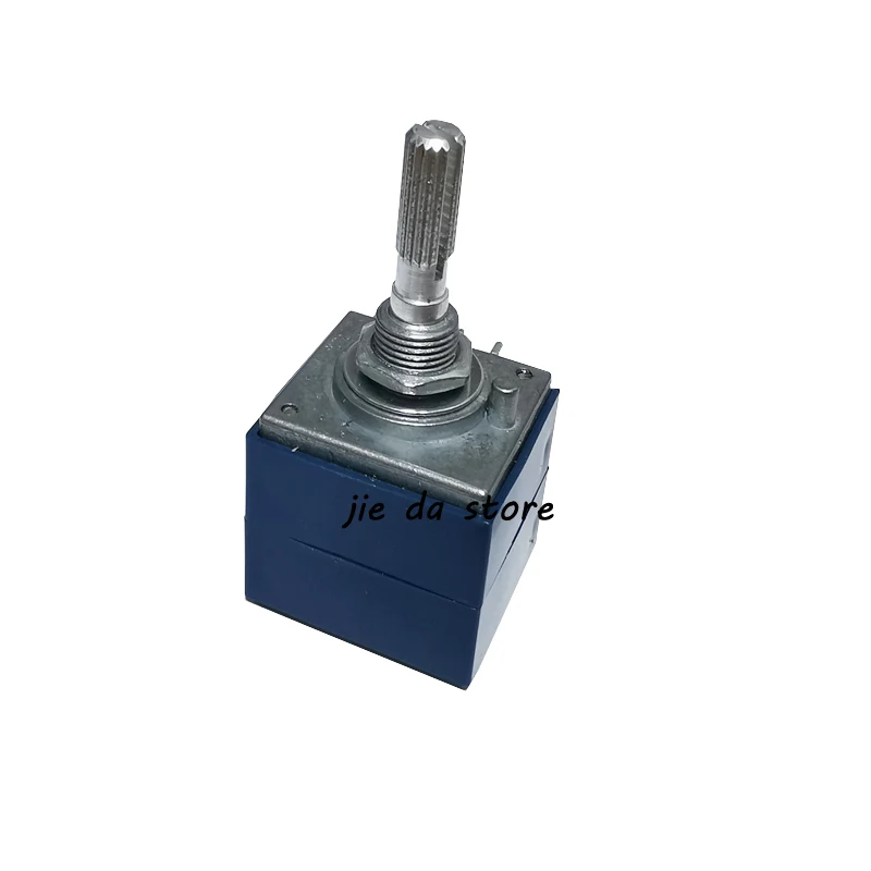 1PCS RH2702 Resistance stepping Dual-unit Rotentiometer A50KX2 A100KX2 A250KX2 8pins ALPS RK27 Floral Axis 25mm