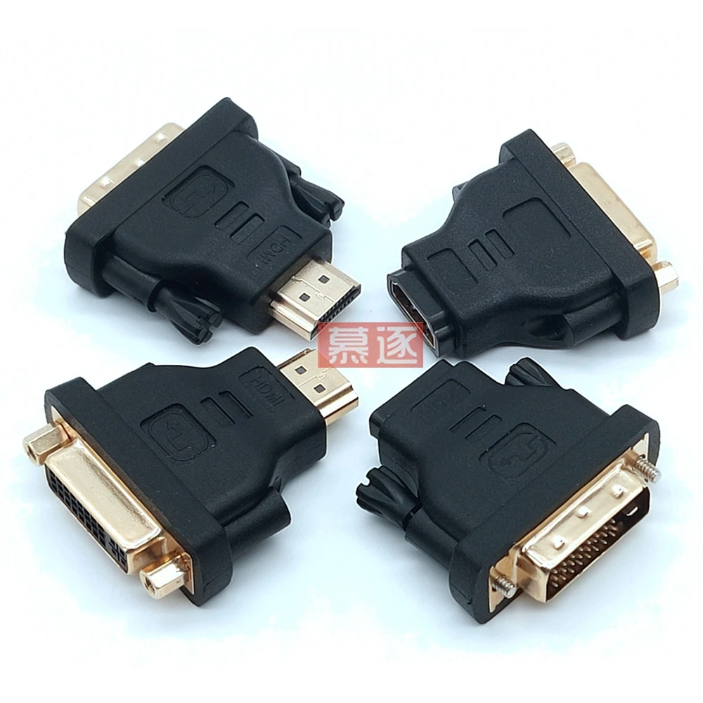 24+1 DVI Male to HD-compatible Female Converter To DVI Adapter Support 1080P For HDTV Projector Gold Plated Adapter L19