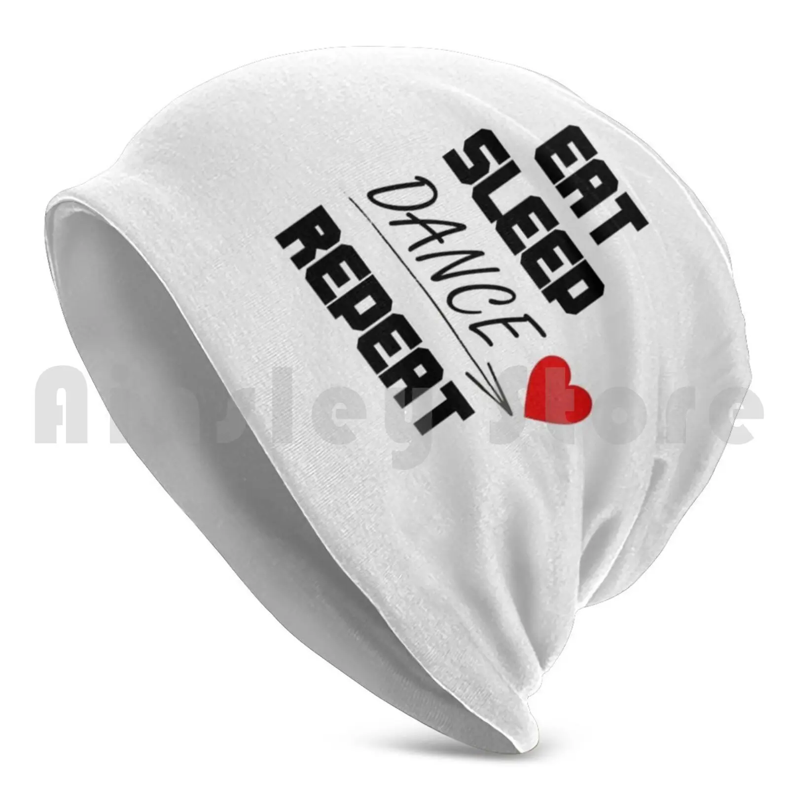 Eat Sleep Dance Repeat Beanies Pullover Cap Comfortable Gift Idea Dancing Club Celebrate Dance Music