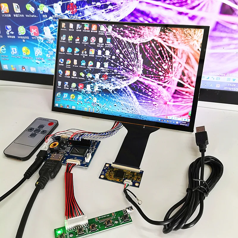 

10.1 inch display capacitive touch module kit1280x800 IPS HDMI LCD Module Car Raspberry Pi 3 10 point capacitive touch Monitor