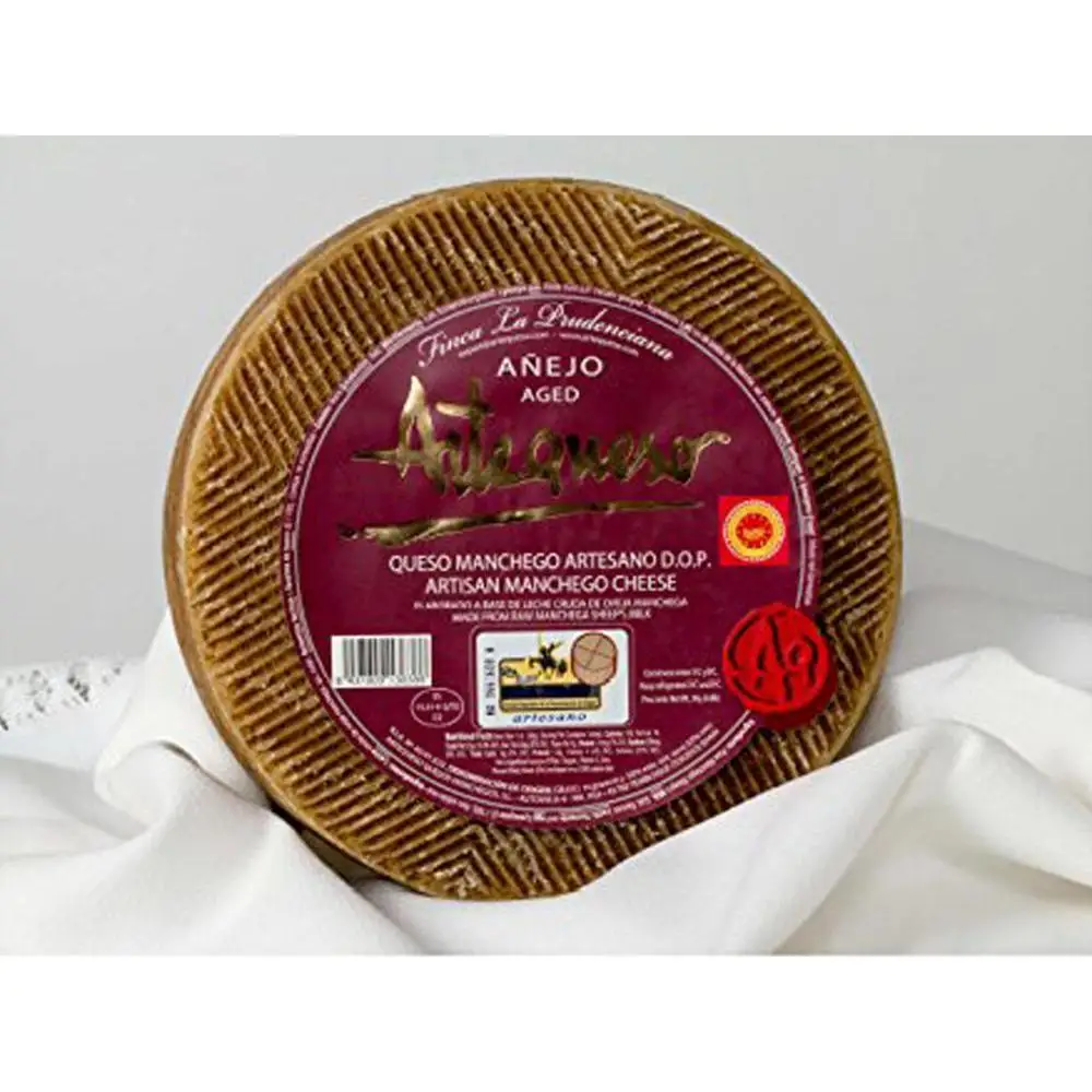 Manchego ser rzemieślnik wieku D.O.P. -ARTEQUESO. -Szt 1.5Kg,