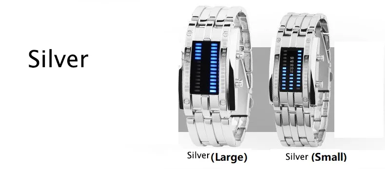 Reloj de pareja a la moda para hombres y mujeres, reloj de lujo para amantes, reloj de acero inoxidable, reloj de pulsera con fecha LED, reloj de pulsera binario, relojes deportivos