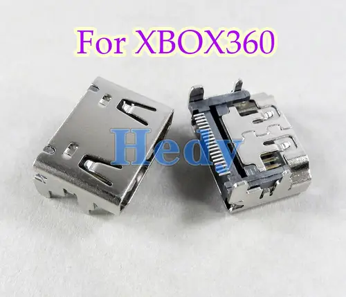 Conector de interfaz de puerto compatible con HDMI, 4 Uds., para XBOX360 XBOX 360, reemplazo interno delgado, alta calidad