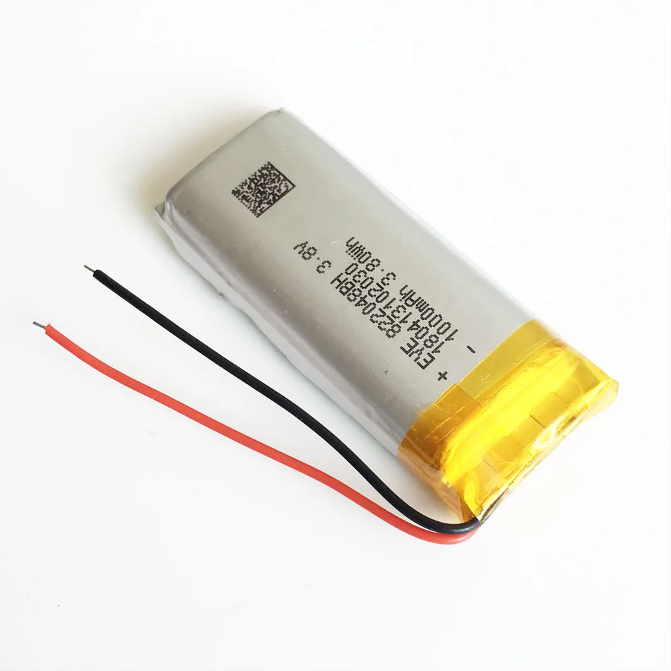 3.7V 1000mAh bateria litowo-polimerowa LiPo akumulator 822048 do Mp3 GPS PSP Vedio gra 8*22*48mm inteligentna opaska