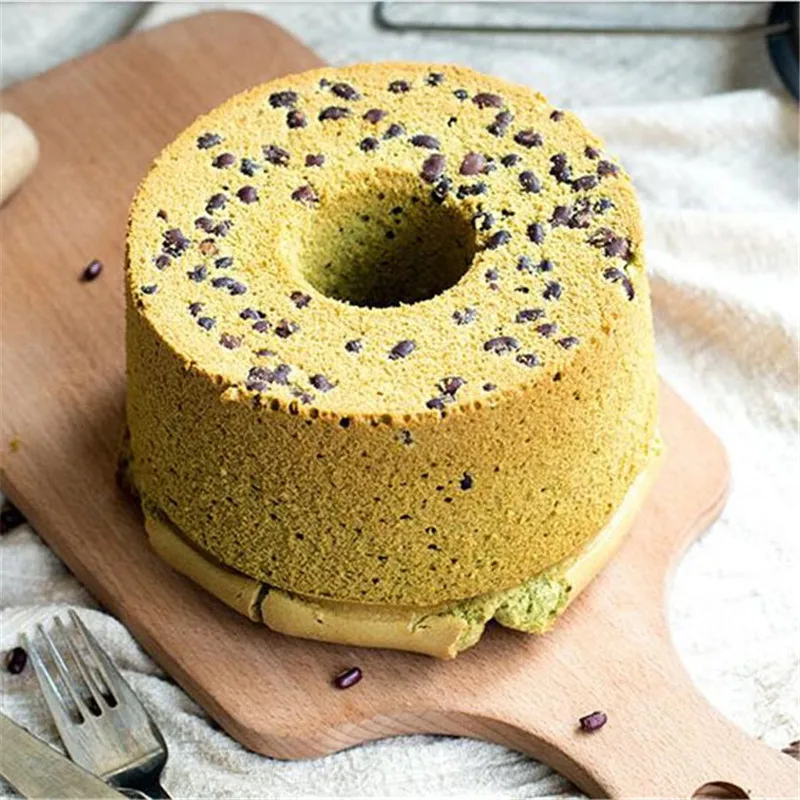 6inch 8inch Aluminum Alloy Round Chiffon Cake Pan Removable Bottom Hollow Chimney Cake Mold DIY Baking Cake Tools