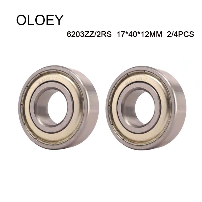 

Free Shipping High Quality 2/4pcs/lot 6203ZZ/RS Deep Groove Ball Bearing 6203-RS ZZ 6203RS 17*40*12mm 17*40*12 High Quality