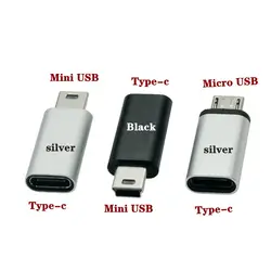 USB tip C Mini mikro USB Android adaptör konnektörü akıllı telefon Tablet için mikro Mini USB 5pin erkek tipi C kadın dönüştürücü