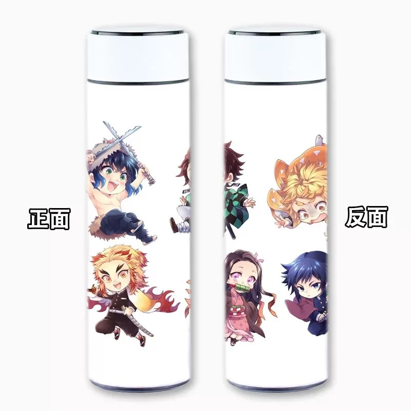 Customization Gift Japanese Anime Vacuum Cup Demon Slayer Kimetsu no Yaiba Akaza Vacuum Flask Kawaii Loli Cartoon Water Bottle