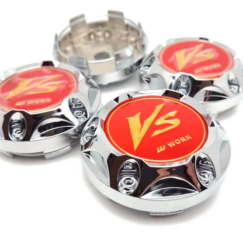 4pcs 68mm Wheel Center Hubcaps for VS W Work Car Styling 64mm Rims Emblem Cover Cap