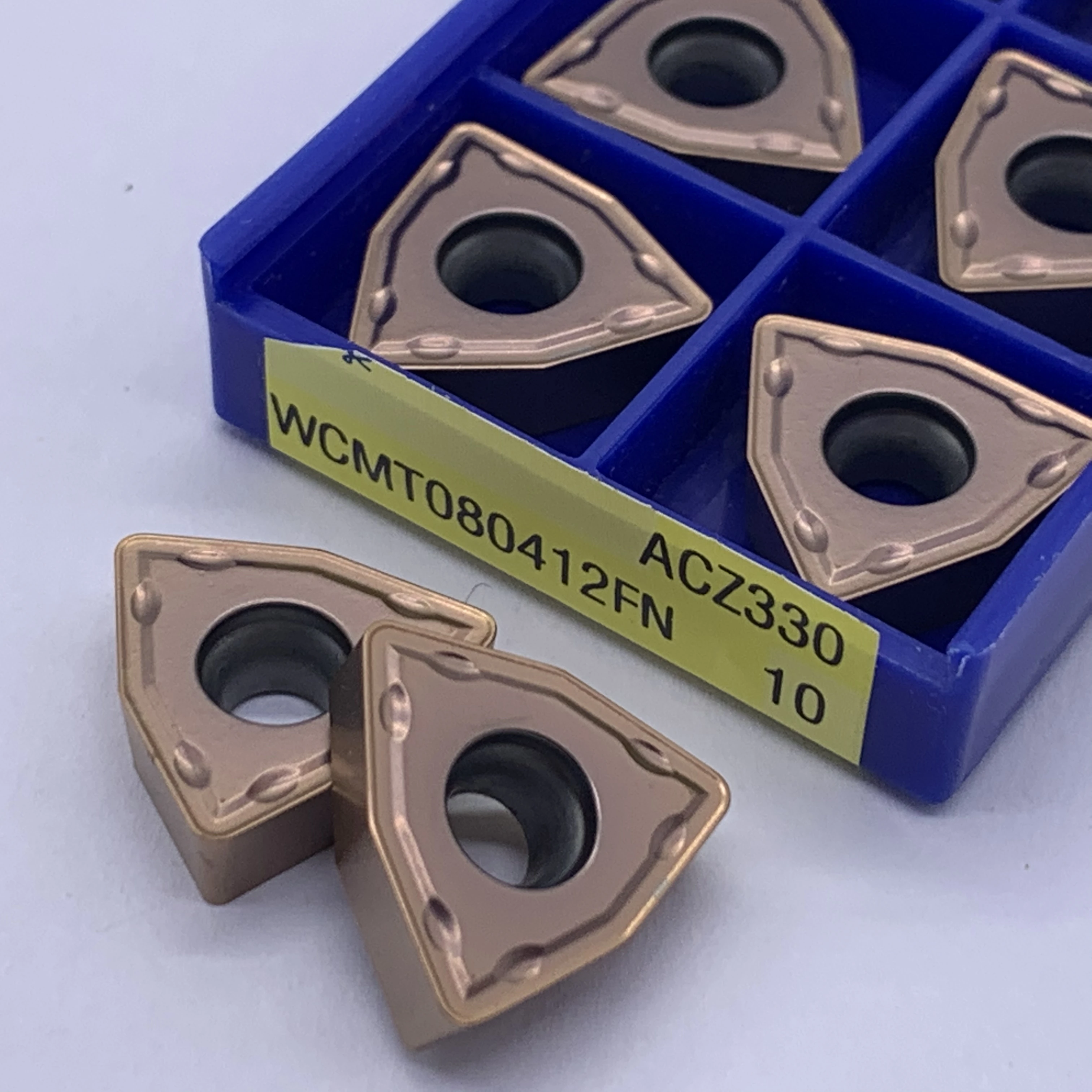 WCMX030208FN WCMX040208FN WCMT050308FN WCMT06T308FN WCMT080412FN كربيد أداة تحول إدراج آلة خرط تعمل بالتحكم الرقمي بواسطة الحاسوب