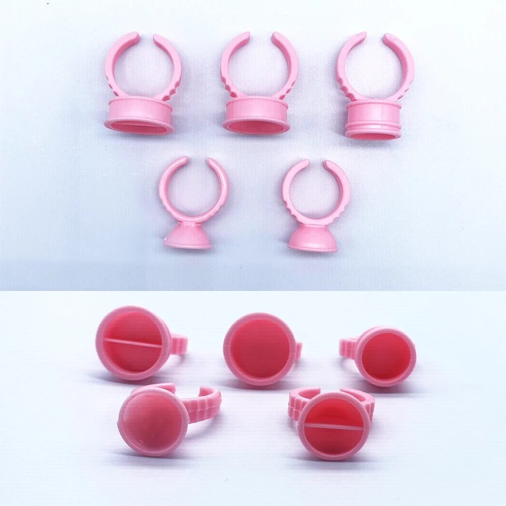 

100Pcs Disposable Caps Microblading Pink Ring Tattoo Ink Cup For Tattoo Needle Supplies Accessorie Makeup Tattoo Tools