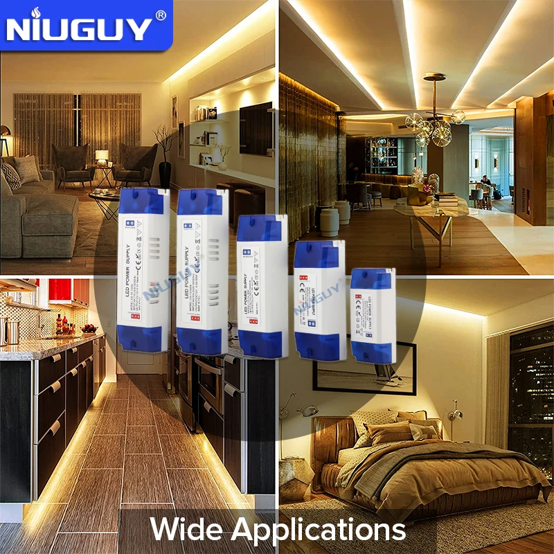 Nguồn Điện 12V Adapter 110V 220V Ra 12V Chiếu Sáng Biến Áp 12W 36W 60W 100W DC24 V Nguồn LED Driver Cho Dải Đèn LED Ánh Sáng