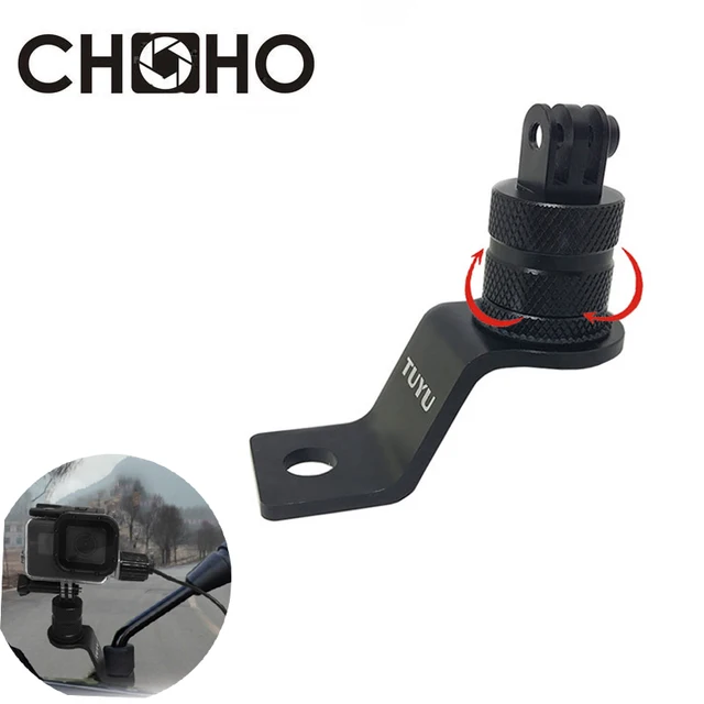 Do Gopro 13 12 Akcesoria Motocyklowe Aluminiowy wspornik CNC 360 Obróć lusterko wsteczne Mocowanie do Go Pro DJI OSMO Action Insta360