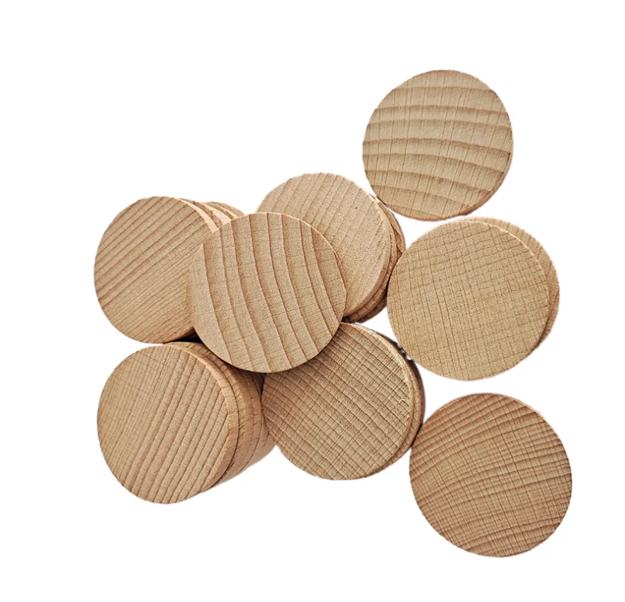 20pcs 10MM Blanks Round Wood Slices Unfinished Wooden Circles for DIY Wood Craft Painting Wedding Christmas Decorations