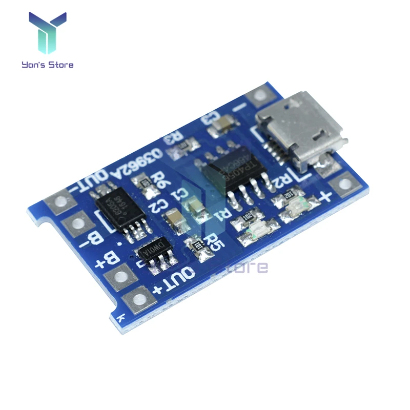 5 pz Micro USB 5V 1A 18650 TC4056A modulo caricabatteria al litio scheda di ricarica con protezione doppia funzione 1A li-ion