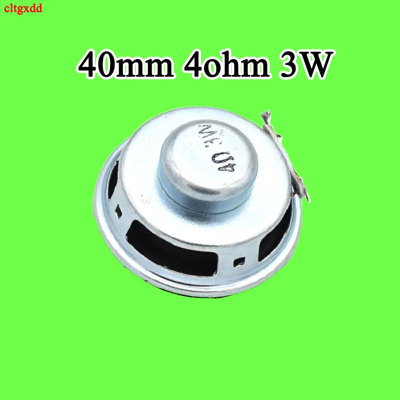 cltgxdd 2PCS 4R 3W Speaker Horn 4 ohms 3 wat speaker Diameter 4CM 40mm Mini Amplifier Rubber Gasket Loudspeaker Trumpet