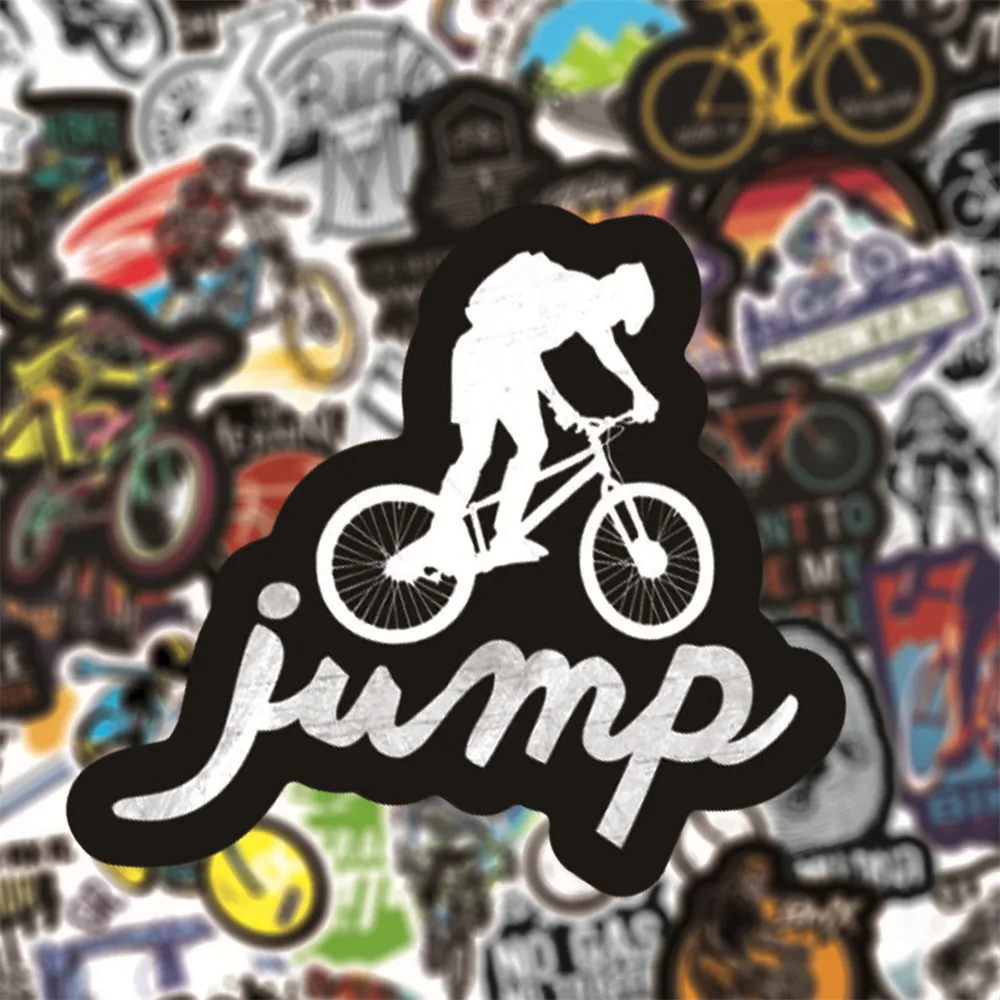 10/30/50/100PCS Mountain Bike MTB Cool Stickers Graffiti Decals Kids Toy Luggage Car Skateboard Bike Laptop Waterproof Sticker