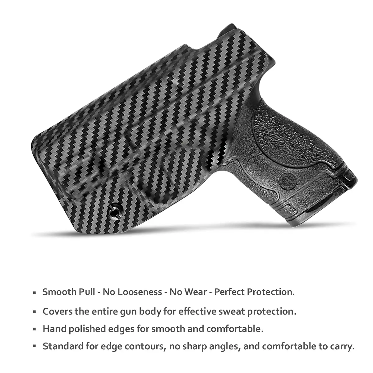 M&P Shield 9mm Holster IWB Kydex Carbon Fiber For  M&P Shield 9mm .40 3.1