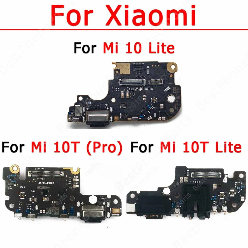 Charge Board For Xiaomi Mi 10 Lite 10T Pro Mi10 Mi10T Charging Port Usb Connector Flex Pcb Dock Replacement Spare Parts