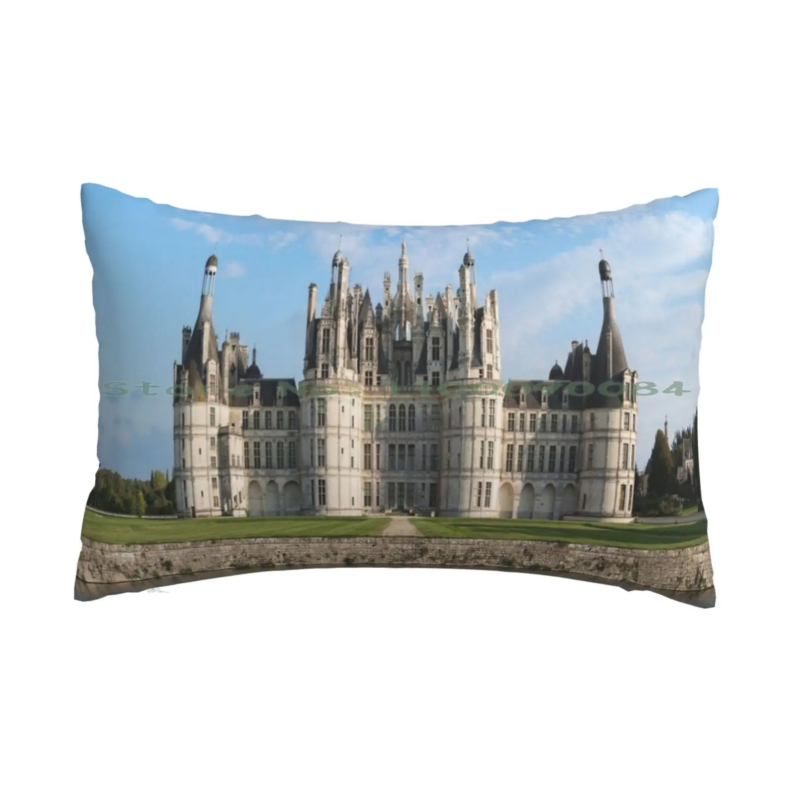 Chateau De Chambord Castle Loir-Et-Cher France Pillow Case 20x30 50*75 Sofa Bedroom Chateau De Chambord Castle Loir Et Cher