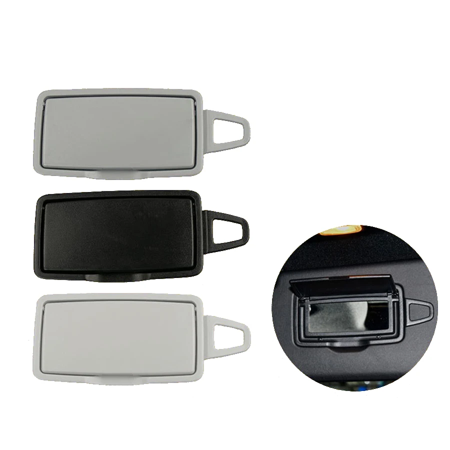 Sun Shade Visor Makeup Cosmetic Mirror Cover For Mercedes Benz ML GL GLE Class W166 W292 Beige Grey Black