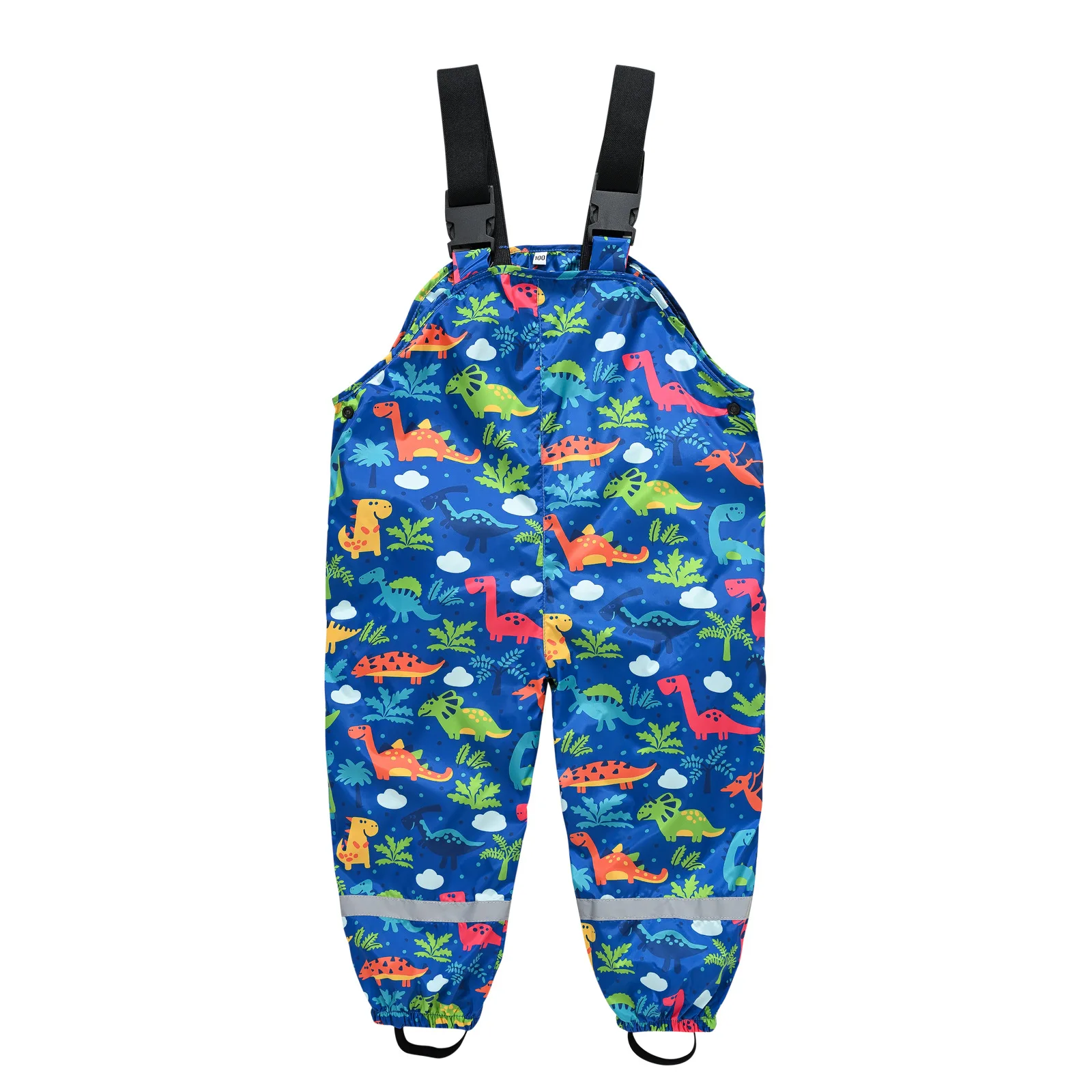 2024 Baby Girls Rain Pants Waterproof Boys Jumpsuit Sport Children\'s Bib Overalls Winter Toddler Kids Raincoat Trousers Clothes