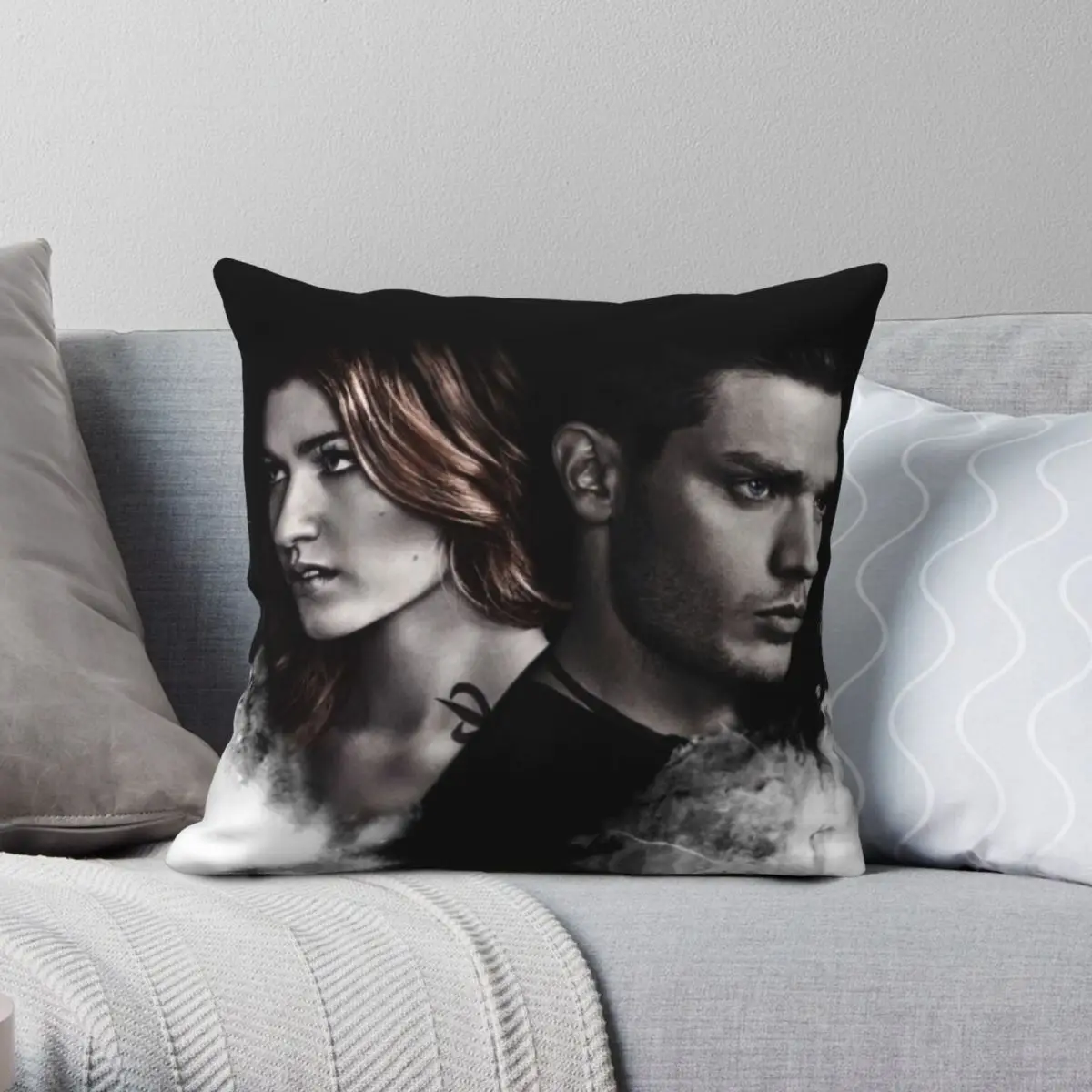 

Clace Shadowhunters S2 Square Pillowcase Polyester Linen Velvet Creative Zip Decor Throw Pillow Case Sofa Cushion Cover