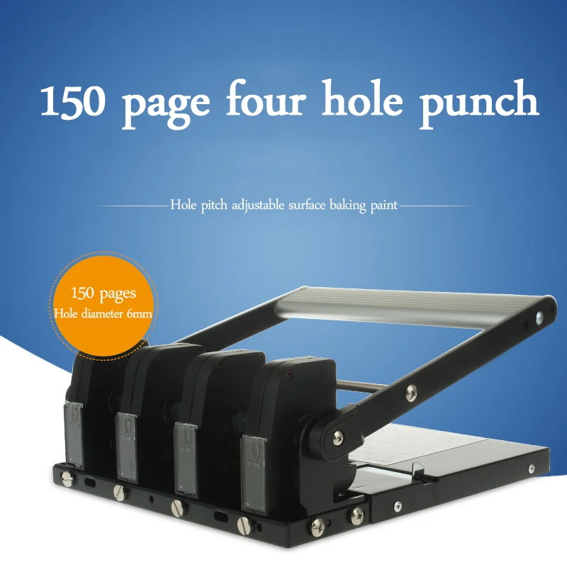 

931D punching machine manual 140 pages 4 holes punching machine adjustable spacing light and durable punching machine